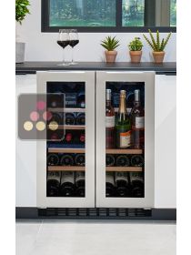 Built-in dual temperature wine service cabinet AVINTAGE