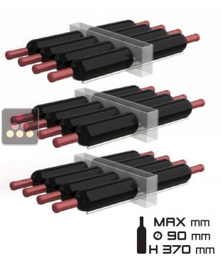 Set of 3 racks for 8 horizontal bottles - Compatible with Calice Design unit CALICE DESIGN