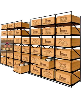 The only solution for storing 40 cases of wine and 480 bottles MODULORACK