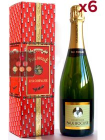 Lot of 6 Bottles of Champagne in a Paul Bocuse case PAUL BOCUSE
