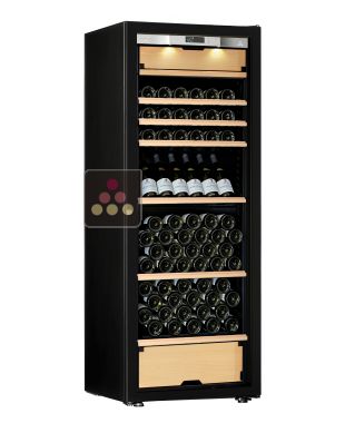 Multi-Purpose Ageing and Service Wine Cabinet for cold and tempered wine - 3 temperatures - Mixed shelves - Full Glass door TRANSTHERM