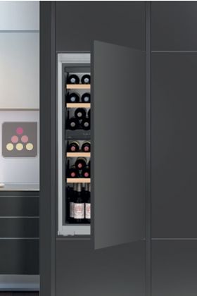 Multi-purpose built in wine cabinet for the storage and service of wine

