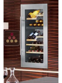 Wine cabinet for the storage and service of wine with 2 temperatures - can be fitted LIEBHERR