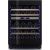 Dual temperature wine cabinet for storage and/or service - Push open door