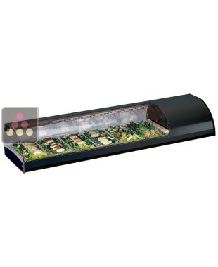 Static refrigerated counter display case for sushi and fish TECNOX