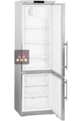 Combined refrigerator/freezer - Stainless steel exterior - 345L