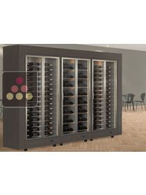 Modular combination of 3 wine cabinets, front/rear access CALICE DESIGN