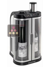 2 bottles Wine Bar with storage of open bottles SOWINE