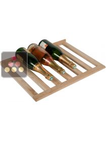 Solid oak shelf for wine cabinets in the Prestige range
 La SOMMELIERE