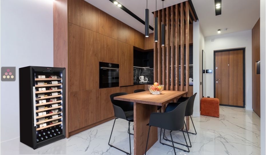 Mono-temperature wine cellar for storage or Multi-temperature wine cellar for serving