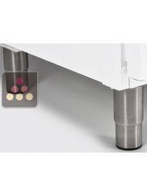 Set of 4 stainless steel feet with adjustable from 150 to 180mm for freezer or refrigerator W60cm LIEBHERR PRO