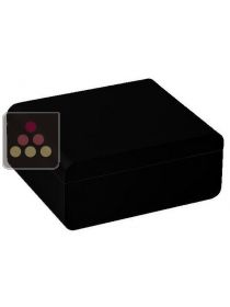 Compact black veneer humidor  Adorini