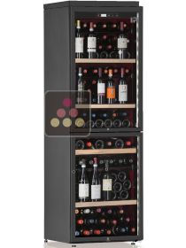 Freestanding dual temperature wine service cabinet - Standing bottles CALICE