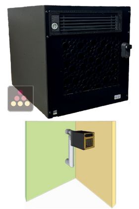 Monobloc air conditioner for wine cellar up to 30m³ - Can be ducted and built-in - Cooling and heating - Installation outside the cellar