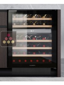 Dual temperature built-in wine cabinet for service and storage DOMETIC
