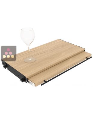 Extendable wooden worktop for modular storage Architecture Intérieure du Vin - Width 60cm
 ARCHITECTURE INTERIEURE DU VIN