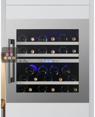 Dual temperature built in wine cabinet for service or storage LE CHAI