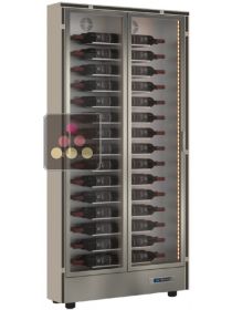Multi-temperature wine display cabinet - 36cm deep - Horizontal bottles - Without cladding CALICE DESIGN