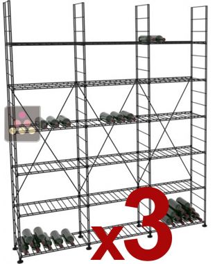 3 sets of Modular Storage for 1990 bottles - Essential System ARCHITECTURE INTERIEURE DU VIN