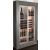 Freestanding multi-purpose wine display cabinet - P36cm - Mixed shelves - Flat frame