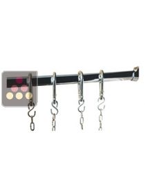 Cured meat suspension bar Calice Design display cabinet with swing doors CALICE DESIGN