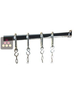 Cured meat suspension bar Calice Design display cabinet with swing doors CALICE DESIGN