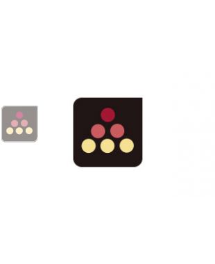 Black metalic rail for Calice wine Cabinet ACI-CLC622EVT CALICE