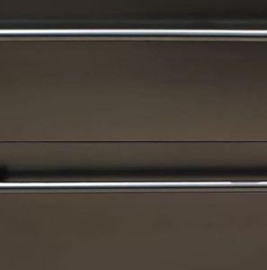 With horizontal handles color GREY DARK TITANIUM 12 - Matt