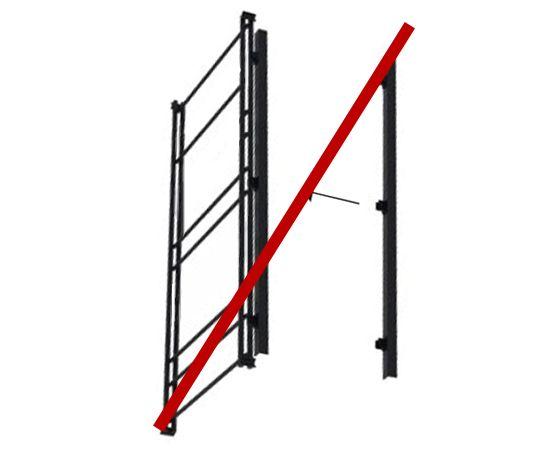 Without brackets for rear vertical LED lighting