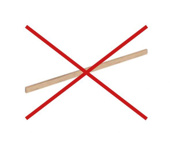 Without wood trim cover strip 