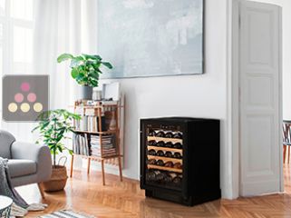 Multi temperature wine service and storage cabinet